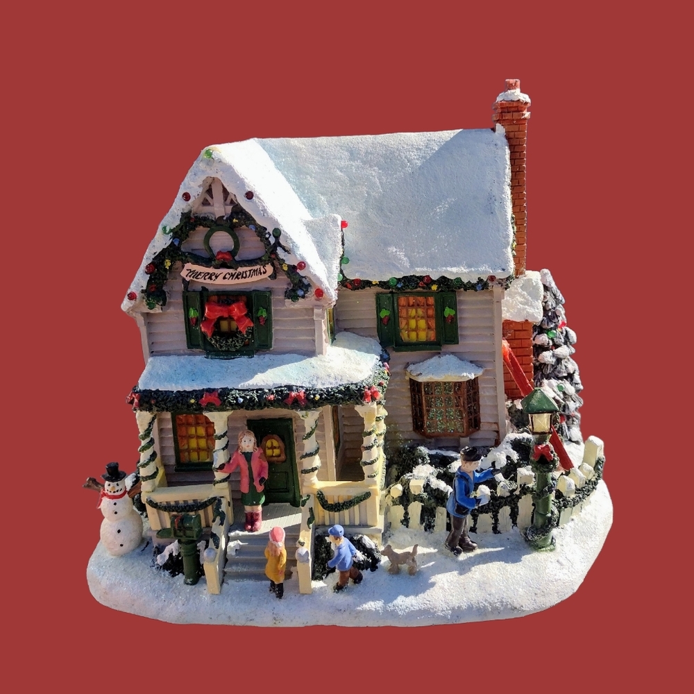 Thomas Kincade Hawthorne Village Christmas Collection " Day before Christmas"